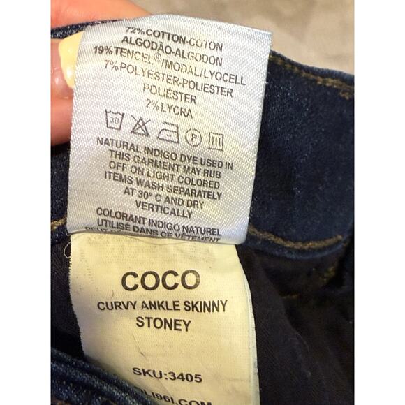 DL1961 Coco‎ Curvy Mid-Rise Skinny Jeans - Size 30 - Picture 5 of 6